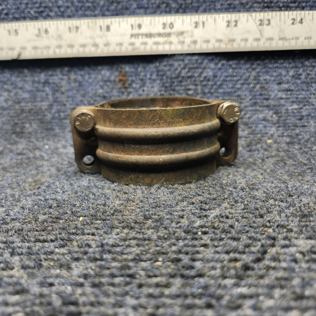Used aircraft parts for sale, 35-950004-17 Beechcraft F33A EXHAUST CLAMP