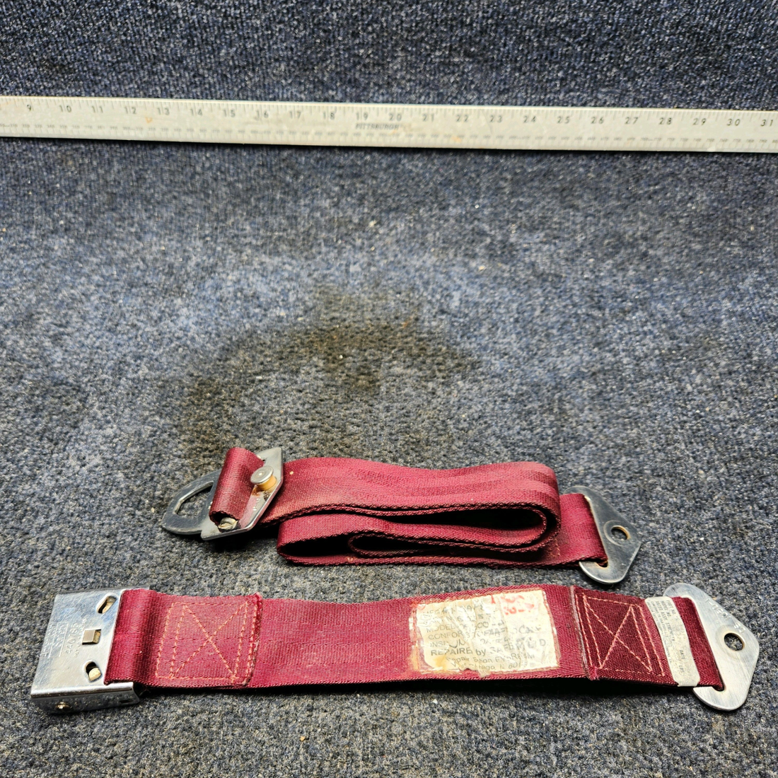 Used aircraft parts for sale, PS50039-4-4A Piper PA32RT-300 SEAT BELT ASSY REAR