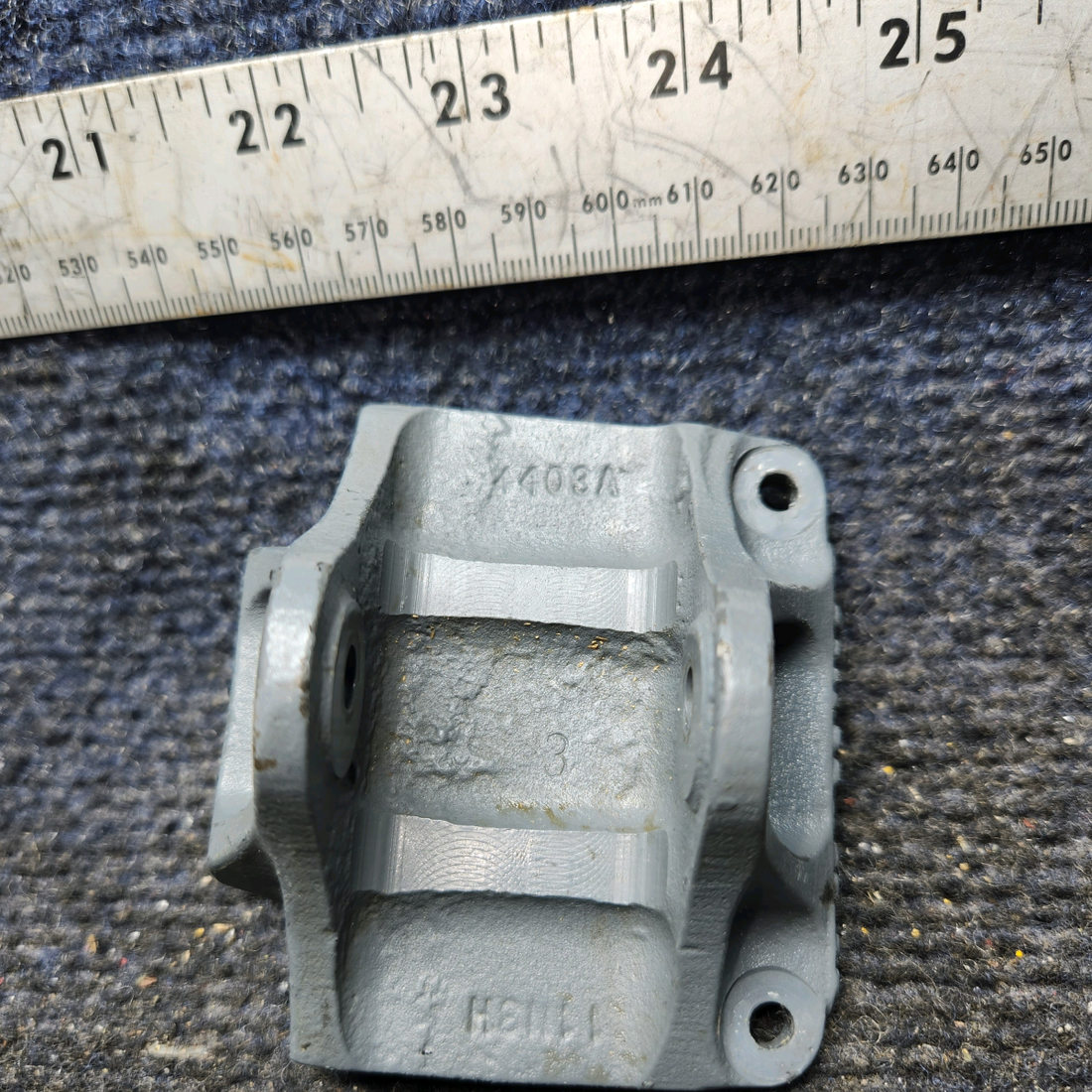 Used aircraft parts for sale, 35-524136 BEECHCRAFT F35 Rudder Pedal Bellcrank Support