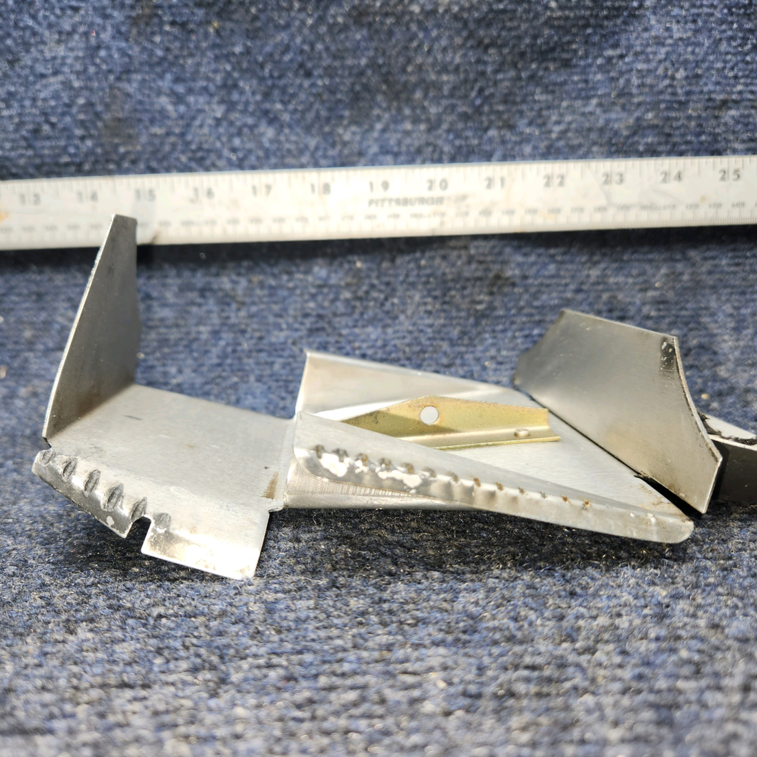 Used aircraft parts for sale, 72152 / 71611 / 71610 Lycoming O-540 PIPER PA-24-250 Intercylinder Baffele with retainer  & Hook