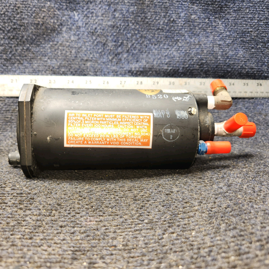 Used aircraft parts for sale, 23-501-06-9 Edo-Air 5000B-20 Cessna 172F Vacuum Attitude Gyro Indicator