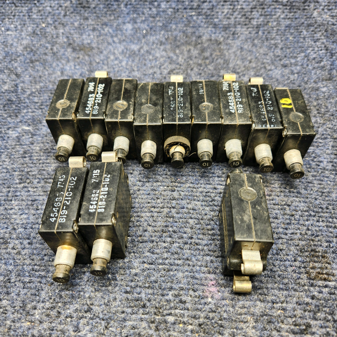Used aircraft parts for sale, 823-210-102 Piper pa-31T AMF BREAKER10 AMP " PRICE PER EACH"
