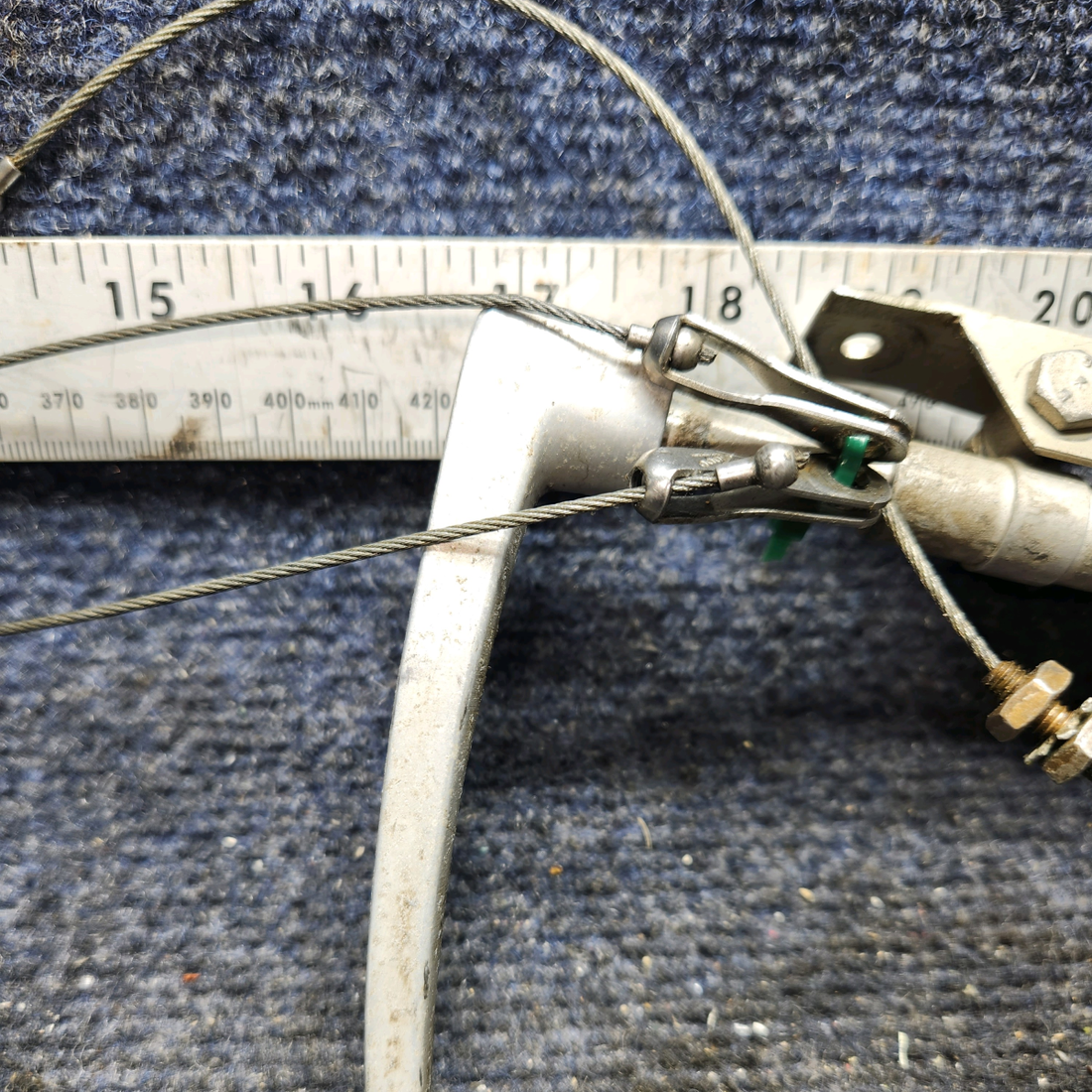 Used aircraft parts for sale, 0813150-55 Cessna 172F Parking Brake Handle Assy