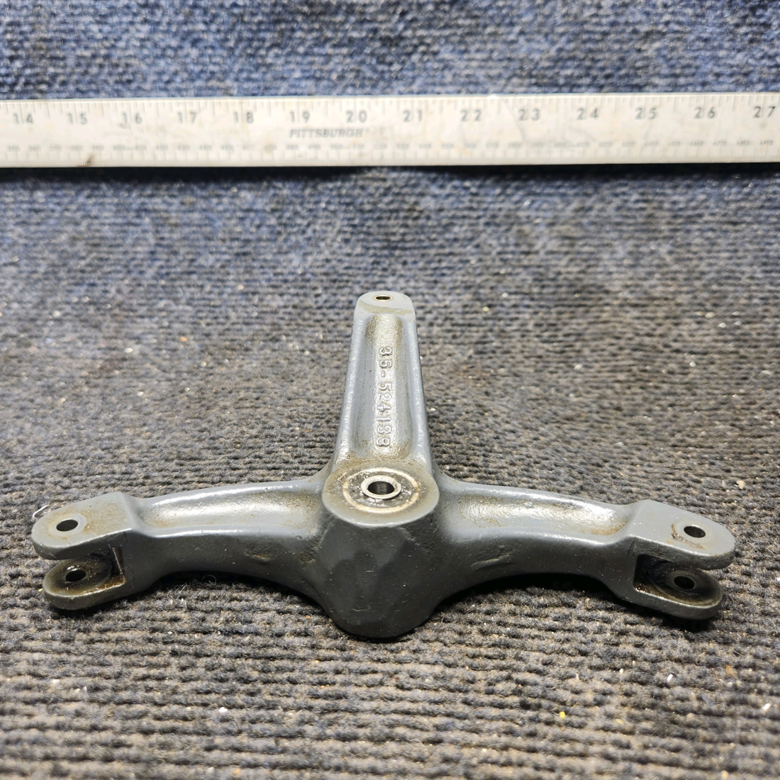 Used aircraft parts for sale, 35-524138-2 Beechcraft 35-33 Rudder Control Bellcrank - RH