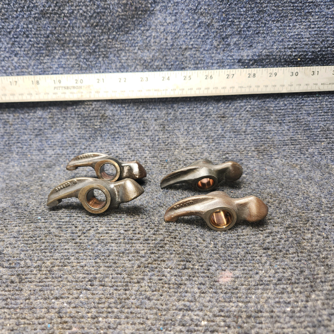 Used aircraft parts for sale, 69443 Lycoming O-320 Piper PA28-140 Rocker Arm Assembly, Intake – Set of 4