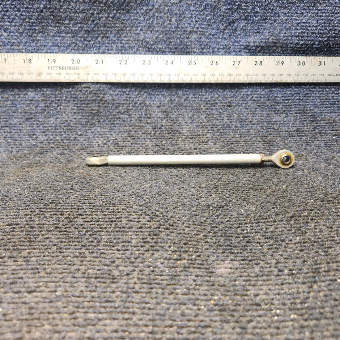 Used aircraft parts for sale, 169-524013-33 Beechcraft C23 SUNDOWNER Aft Rudder Pedal Control Rod Interconnect Assembly
