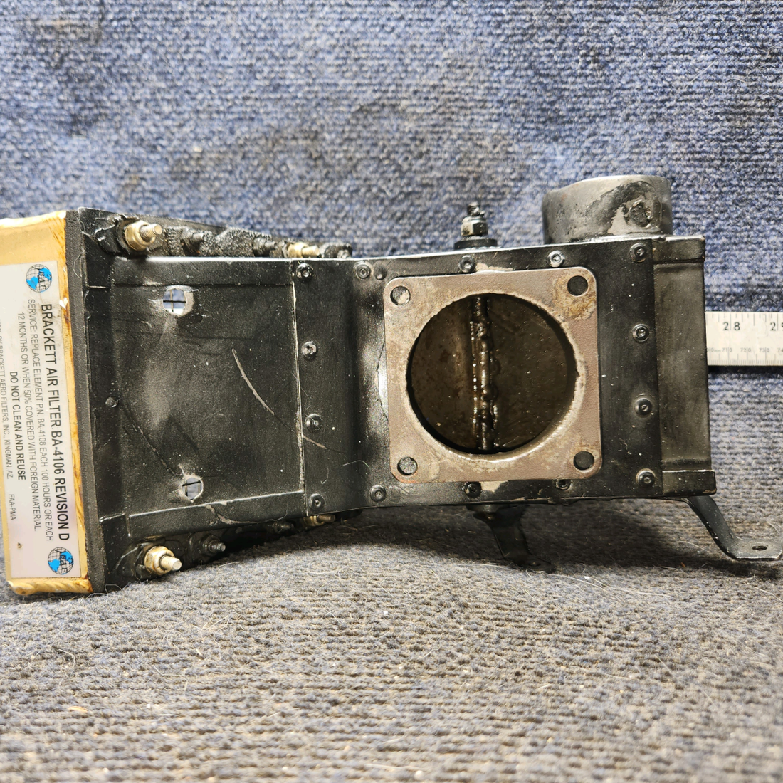 Used aircraft parts for sale, 653758 cessna 150G Carburetor Air Box