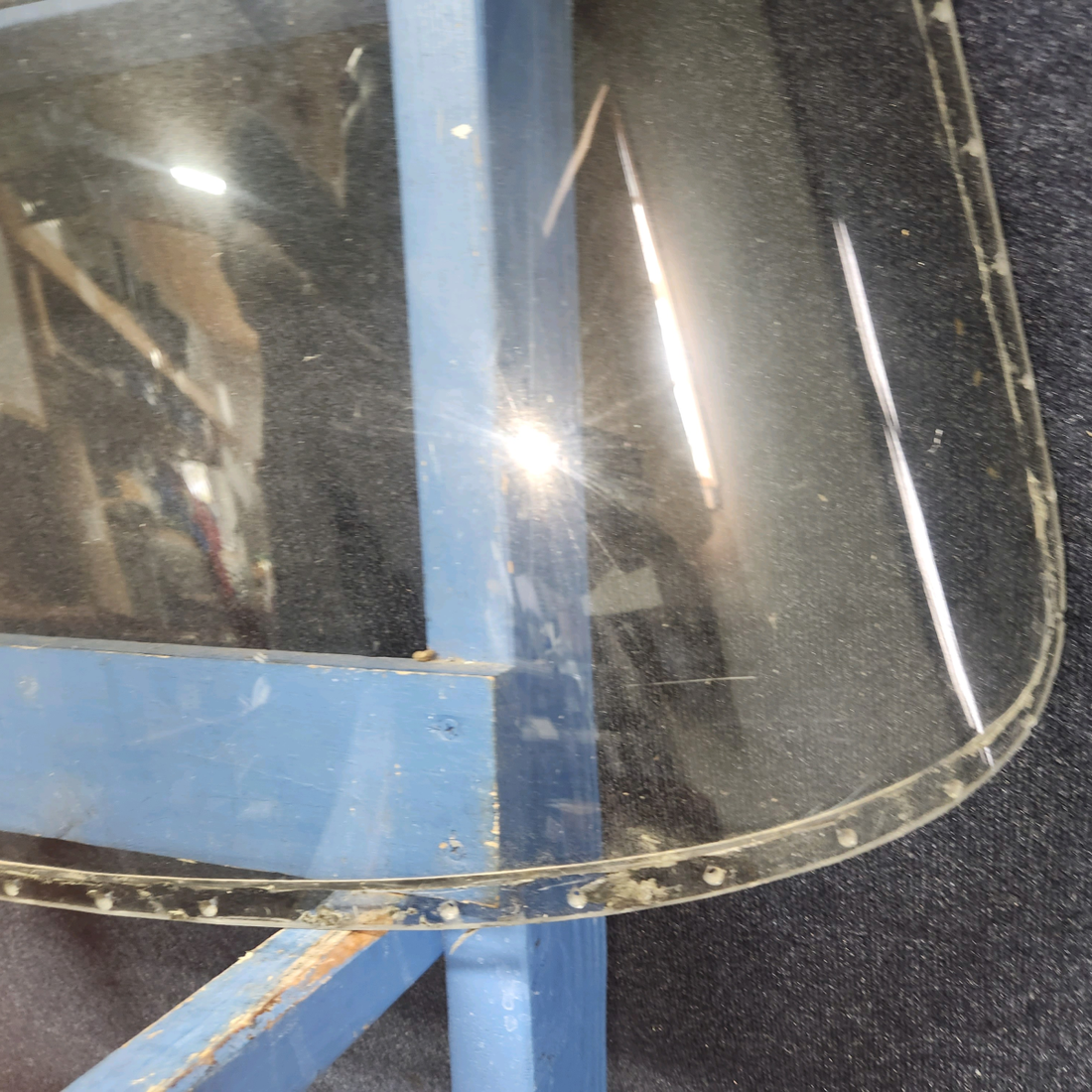 Used aircraft parts for sale, 35-410474-61 Beechcraft 35-33 Windshield (0.2525")