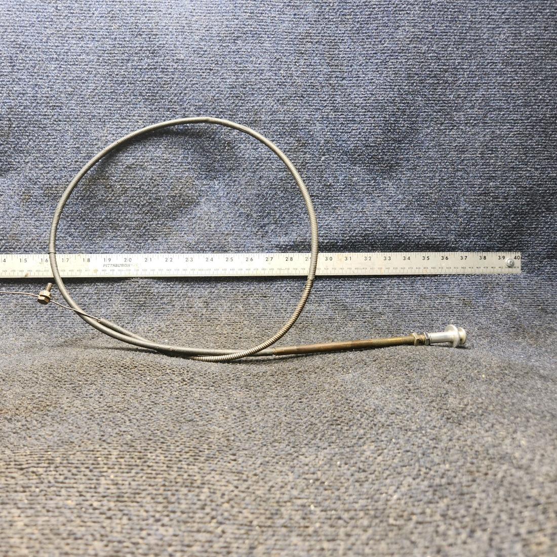 Used aircraft parts for sale, 35-550523 BEECHCRAFT F35 Cabin Heat/Defrost Control Cable Assy – 39" Length