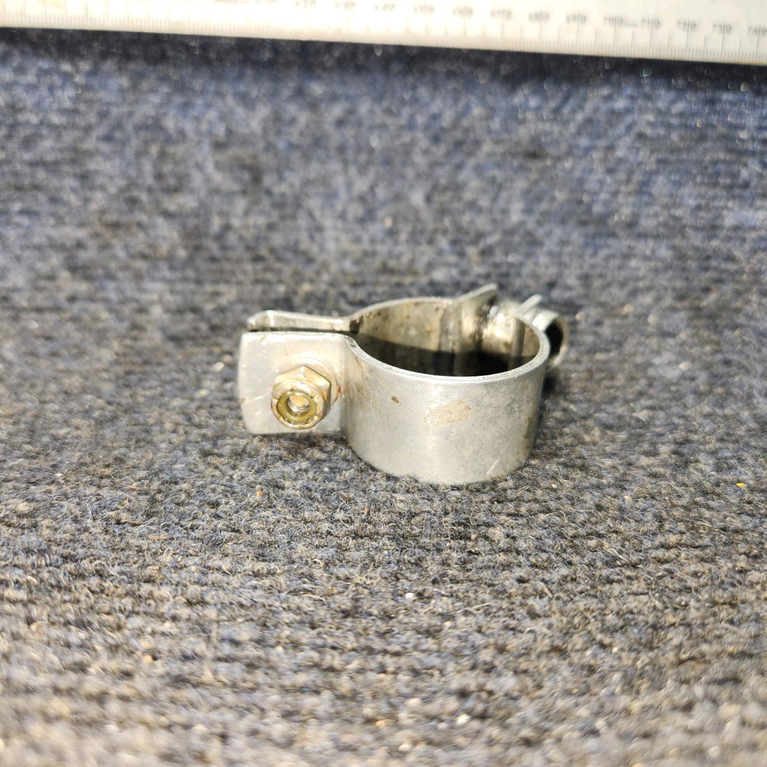 Used aircraft parts for sale, 66750-000 Piper PA28-161 Shimmy Dampener Clamp Bracket