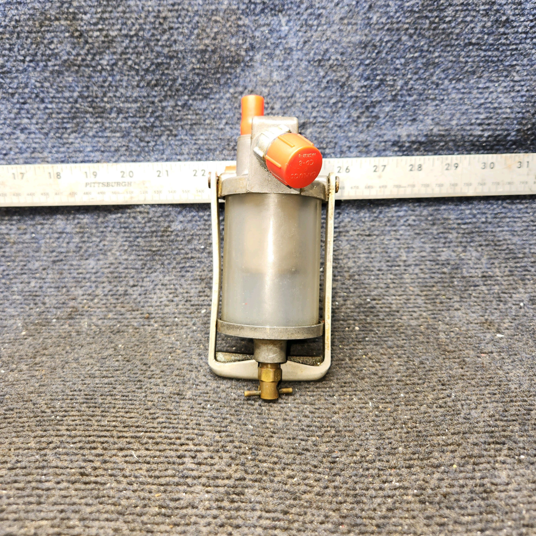 Used aircraft parts for sale, G199-25 Garwin Cessna 172E Fuel Strainer Assembly