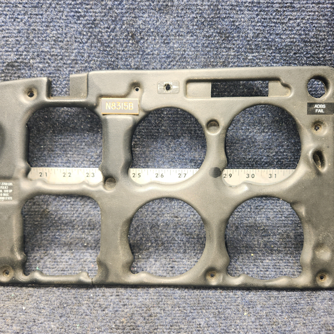 Used aircraft parts for sale, 79044-008 PIPER PA28RT-201 Cover Instrument Panel L.H