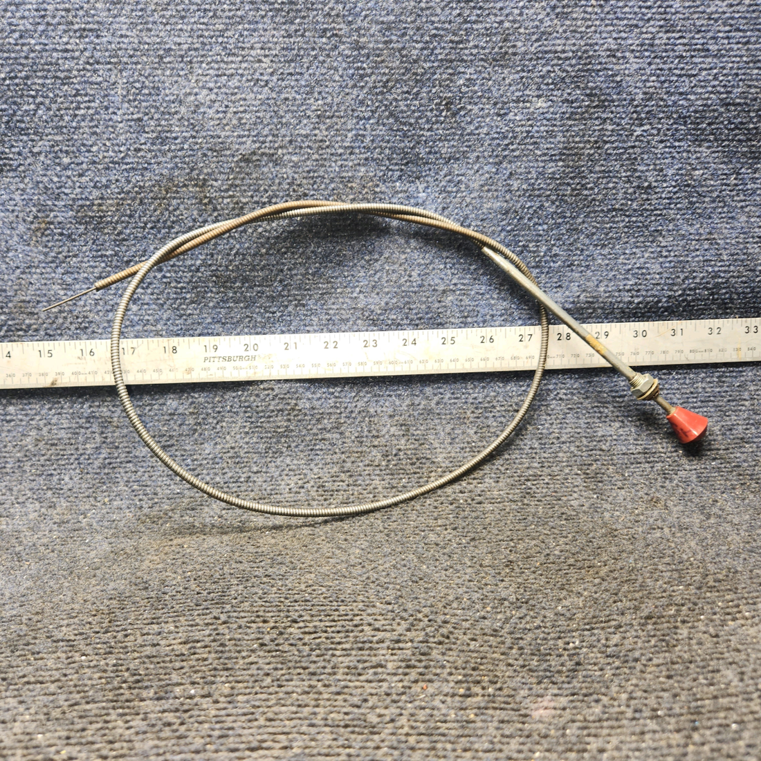 Used aircraft parts for sale, 169-380005-19 Beechcraft C23 SUNDOWNER Cabin Defrost Control Cable – 45"