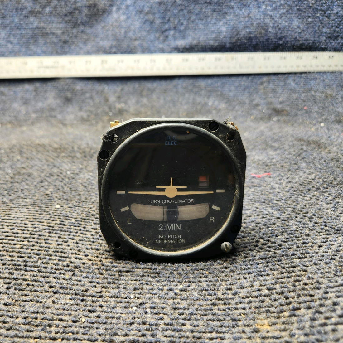 Used aircraft parts for sale, 1394T100-7Z Electric Gyro Corp cessna 150G Turn Coordinator Indicator (12-32V)