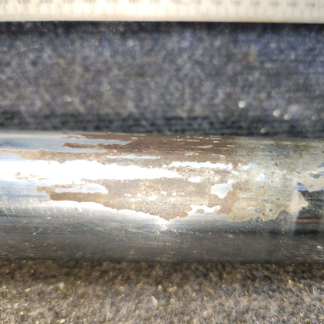 Used aircraft parts for sale, 78738-02 Piper PA-28-140 Stub Axle with Chrome Piston Tube – LH
