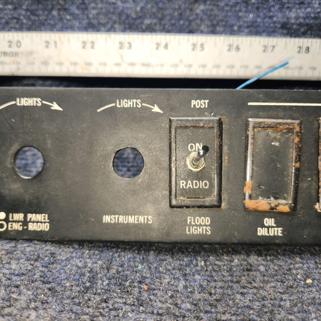Used aircraft parts for sale, 1213364-3, 1213314-9 Cessna 182P Panel Assy with Switches