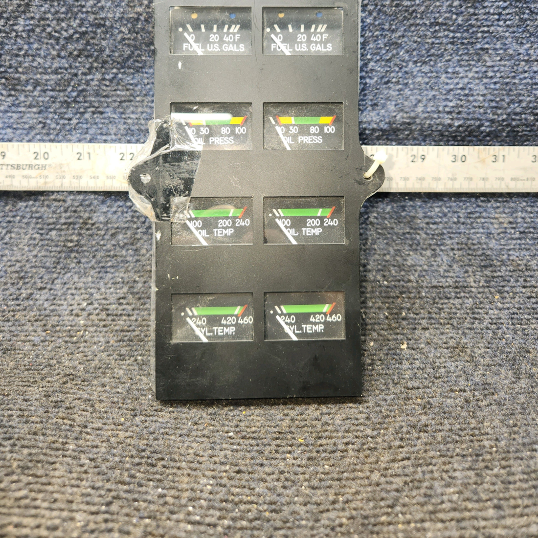 Used aircraft parts for sale, 39569-003 Rochester Gauges Piper PA34-220T Intrument Gauge Cluster (12V)