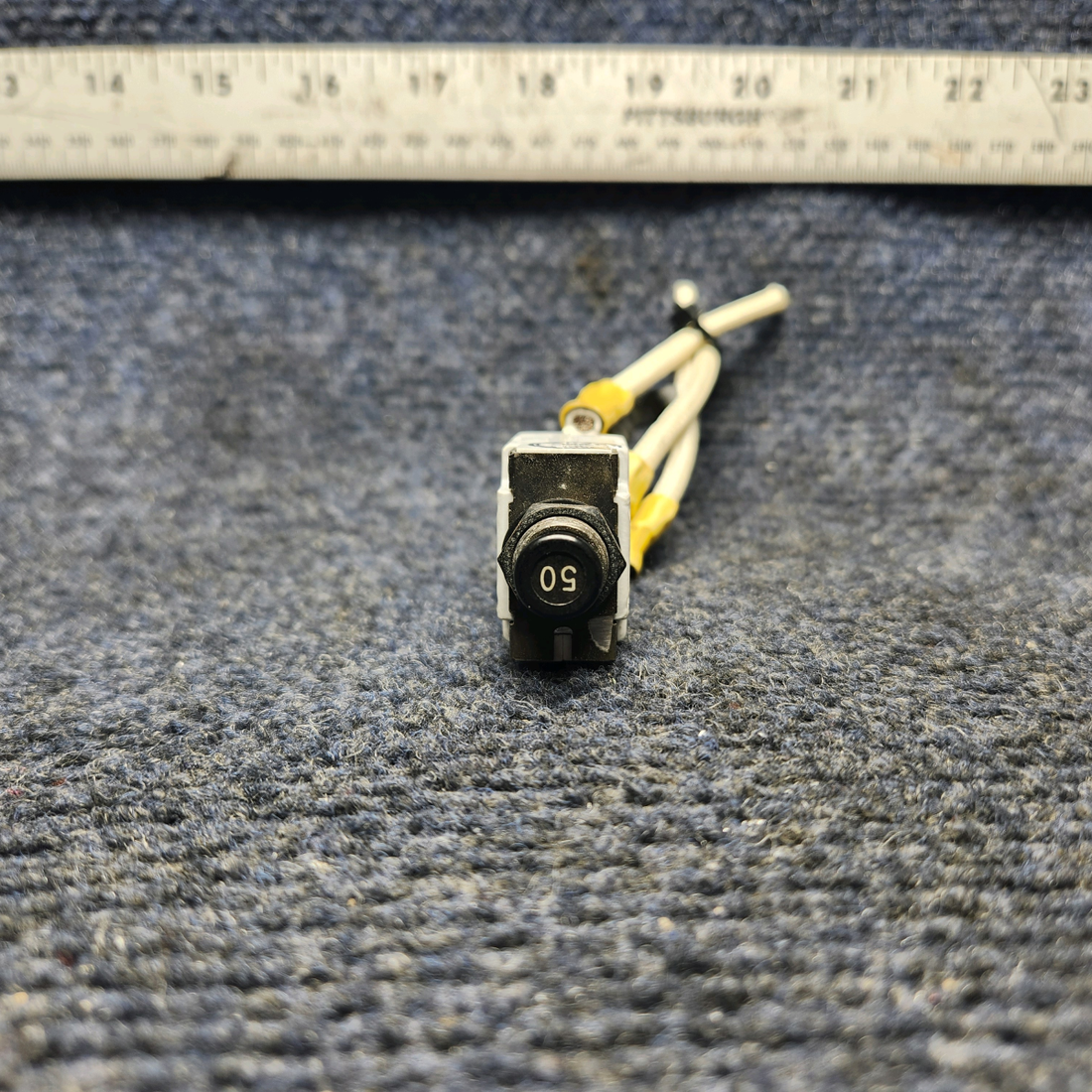 Used aircraft parts for sale, 700-001-50 MOONEY M20J PUSH CIRCUIT BREAKER (50 AMP)