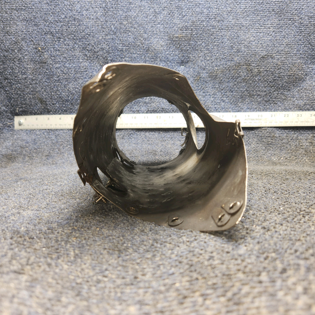 Used aircraft parts for sale, 0550157-27 Continental O-300-D Cessna 172 Exhaust Muffler Shroud - RH