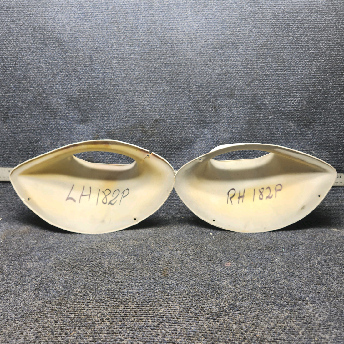 Used aircraft parts for sale, 0522150-1, 0522150-2 Cessna 182P Strut Faring Lower RH And LH Sold As a Set