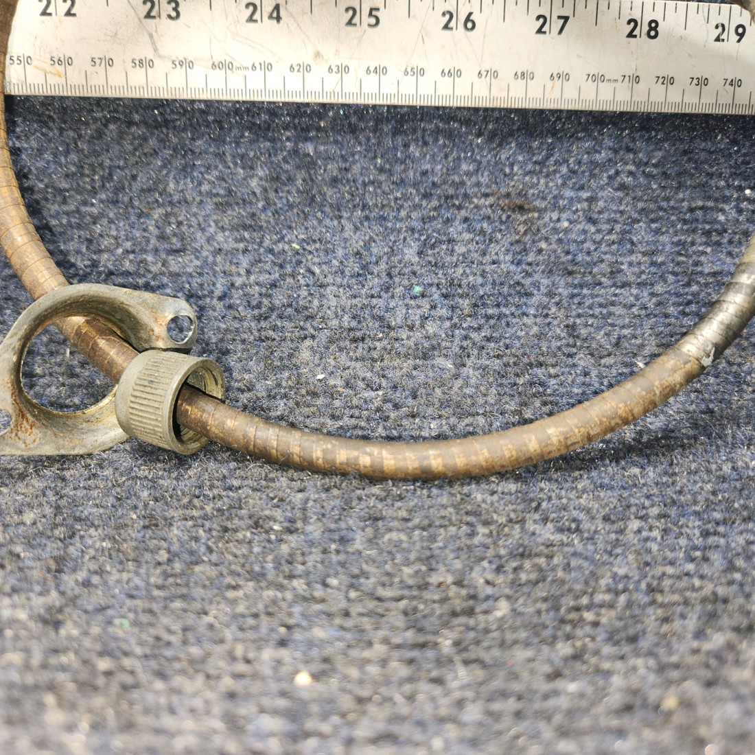 Used aircraft parts for sale, 486-570 Piper PA28-140 Tachometer Shaft Assy -  32 1/2”