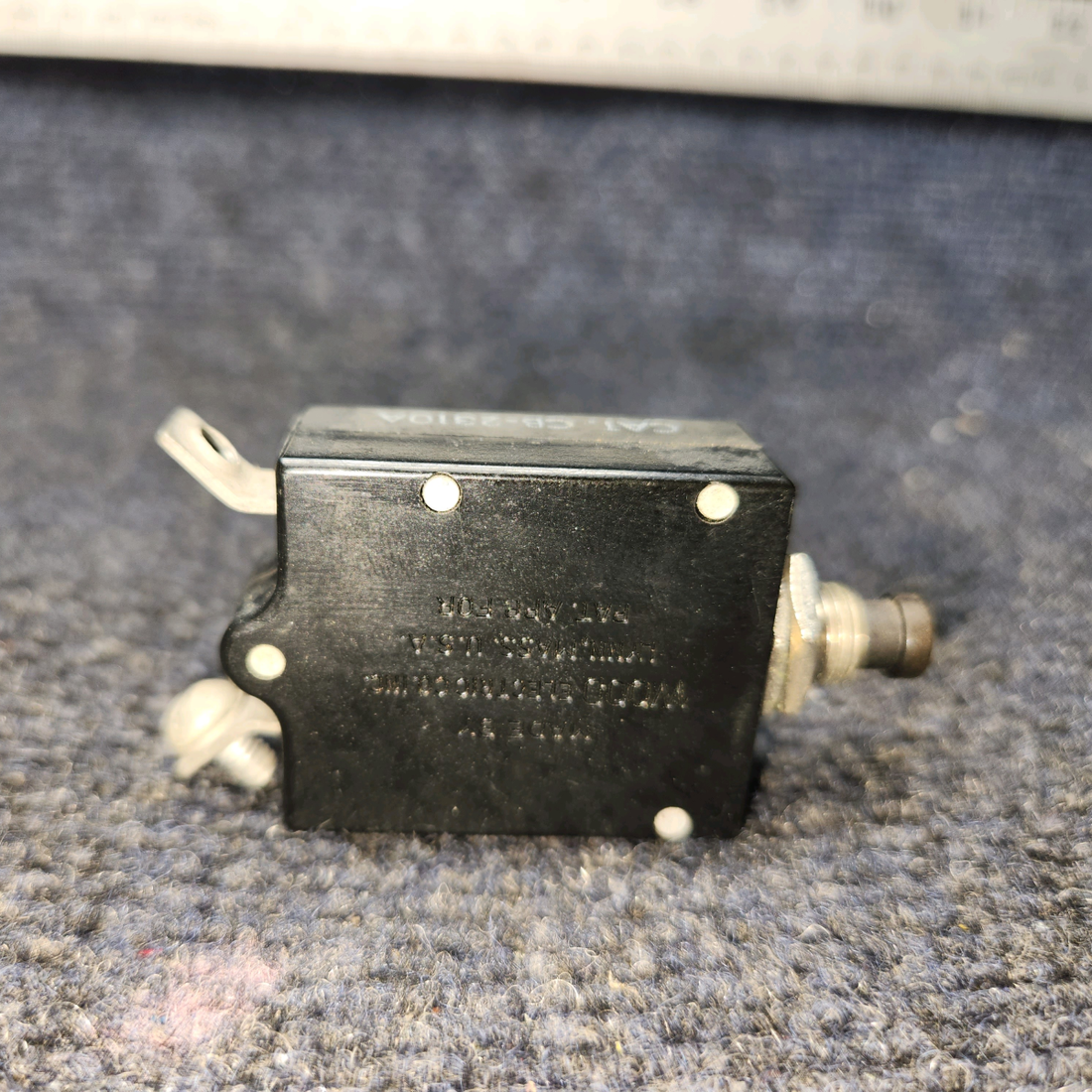 Used aircraft parts for sale, CB‑2310A Wood Electric BEECHCRAFT 95-55B Push-to-Reset Circuit Breaker