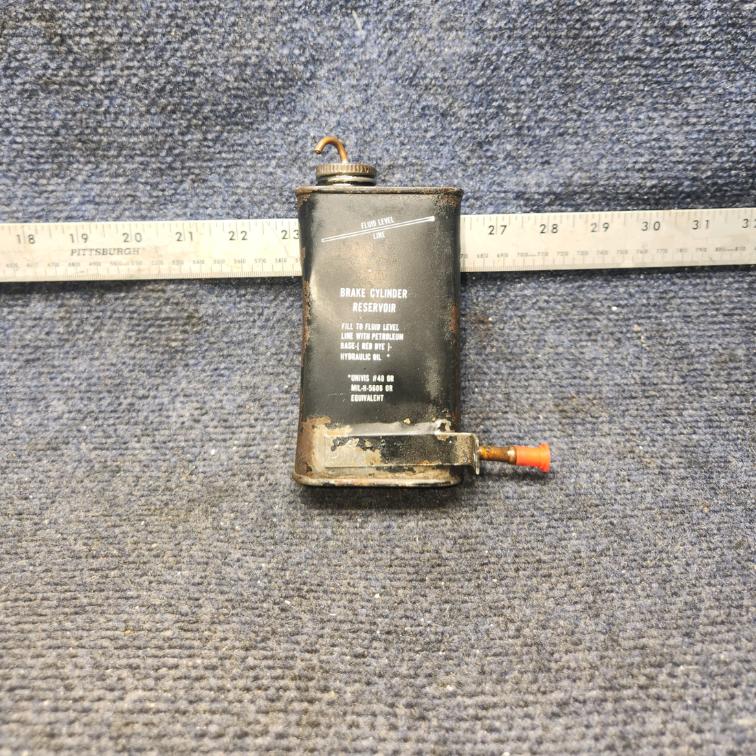 Used aircraft parts for sale, 63355-09 Piper PA28-140 Brake Fluid Reservoir With Cap
