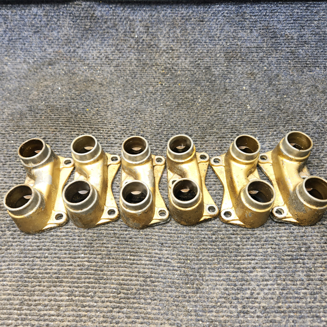 Used aircraft parts for sale, 530163 Continental O-300-D Cessna 172F Push-Rod Housing Flange - Set of 6