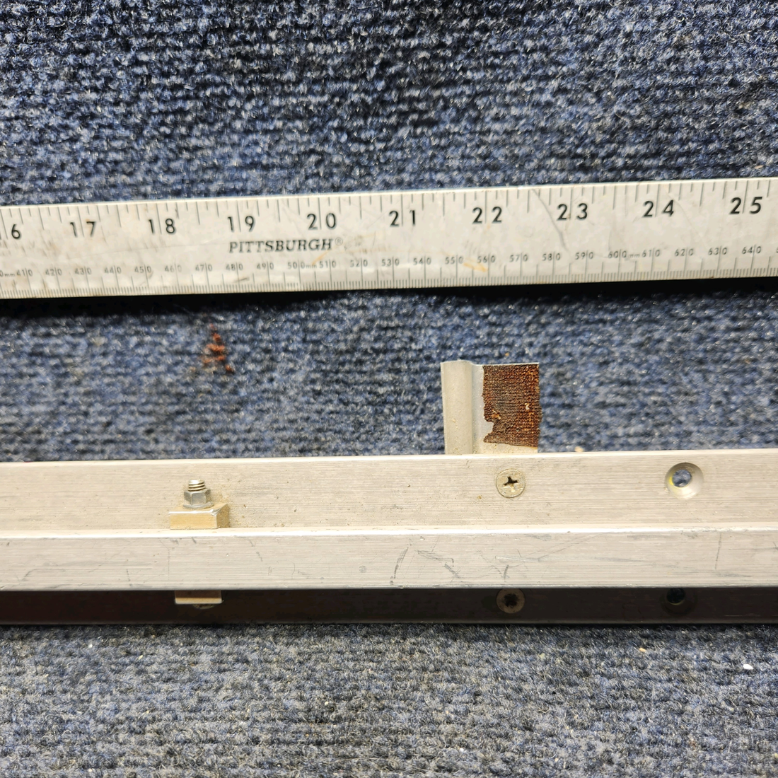 Used aircraft parts for sale, 33-534031-31 Beechcraft F33A SIDE SEAT TRACK / REAR INDBOARD OR OUTBOARD