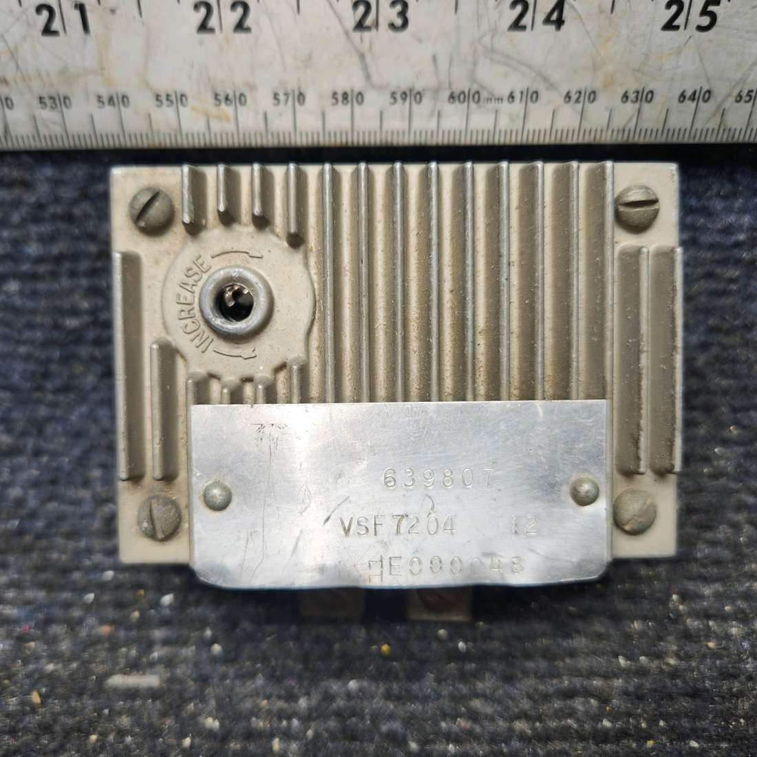 Used aircraft parts for sale, VSF7204 Teledyne Voltage Regulator (14V)