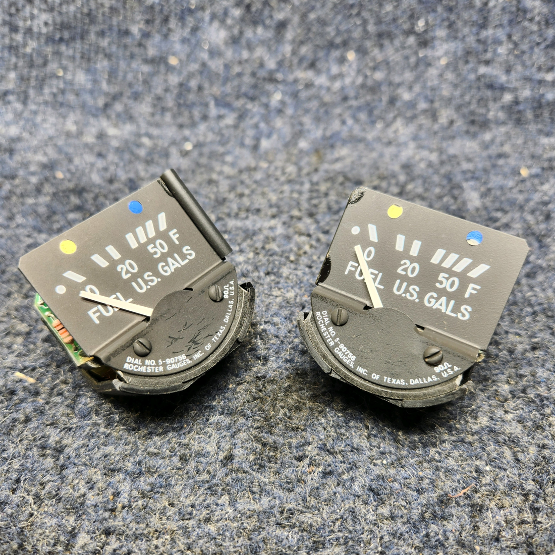 Used aircraft parts for sale, 5-90756 PIPER PA28RT-201 ROCHESTER FUEL GAUGE 28 VOLTS PRICE PER EACH