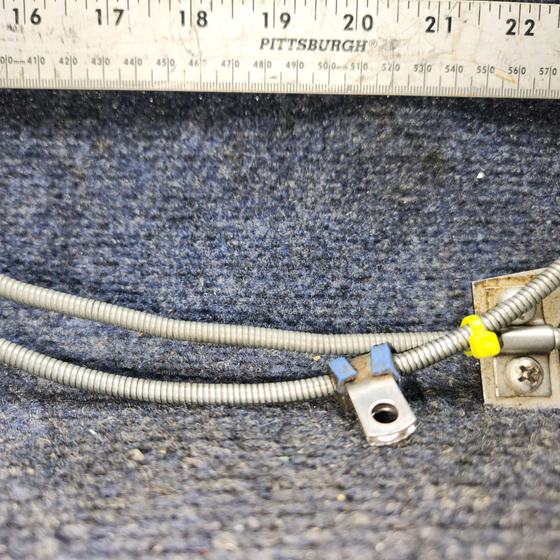 Used aircraft parts for sale, 66835-000 Piper PA28-140 Carburetor Heat Control Assy w Cable (Length: 49”)