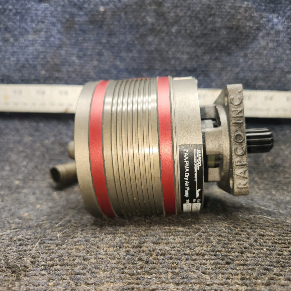 Used aircraft parts for sale, RAP215CC RAPCO cessna 172N Dry Air Vacuum Pump