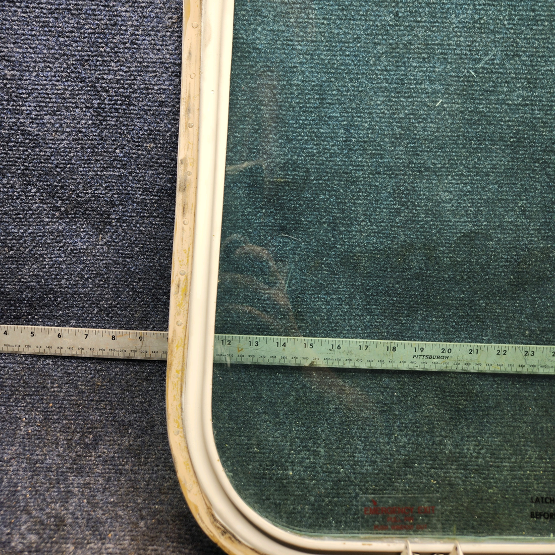 Used aircraft parts for sale, 35-410291-147 BEECHCRAFT 95-55B Cabin Rear Window Assembly - RH