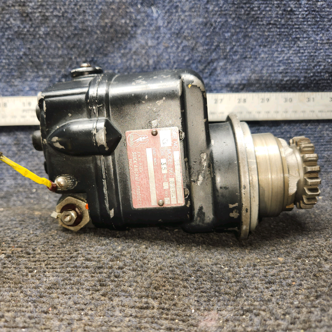 Used aircraft parts for sale, 6264 Slick 6264 Cessna 172 Magneto with Impulse and Gear