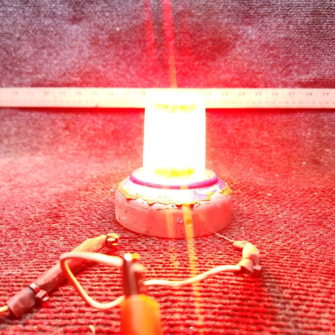 Used aircraft parts for sale, 01-0771080-55 piper PA-28-181 Red Beacon Light  - 14 V
