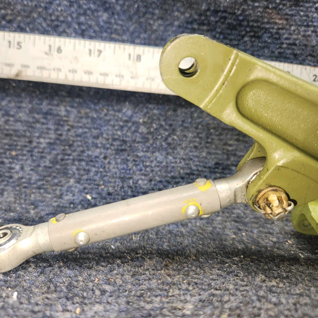 Used aircraft parts for sale, 96-524010-1 BEECHCRAFT 95-55B Bellcrank Rudder Pedal Assembly with Link and Base