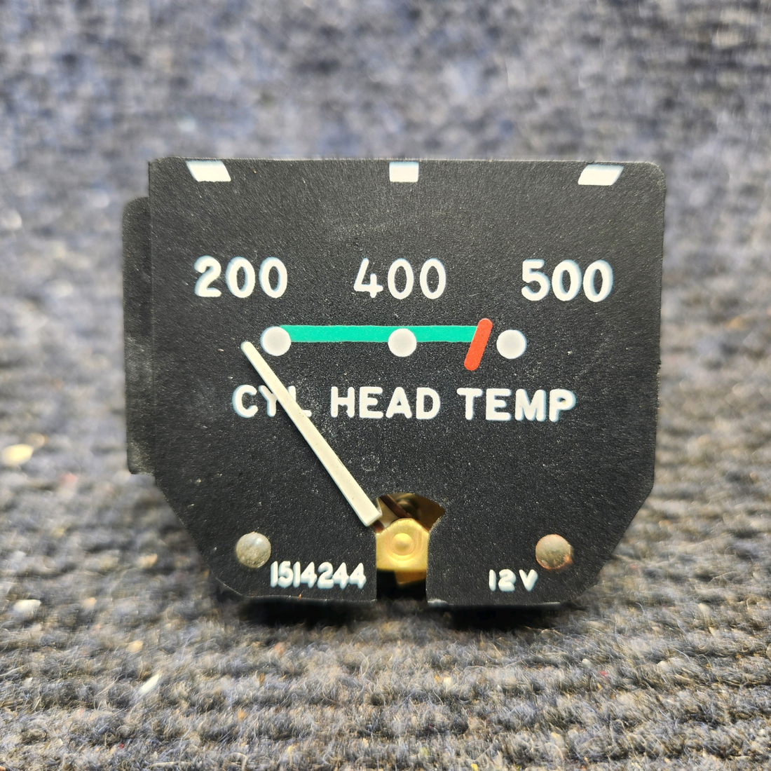 Used aircraft parts for sale, 1514244 Beechcraft Cylinder Head Temp Gauge Indicator (12v)