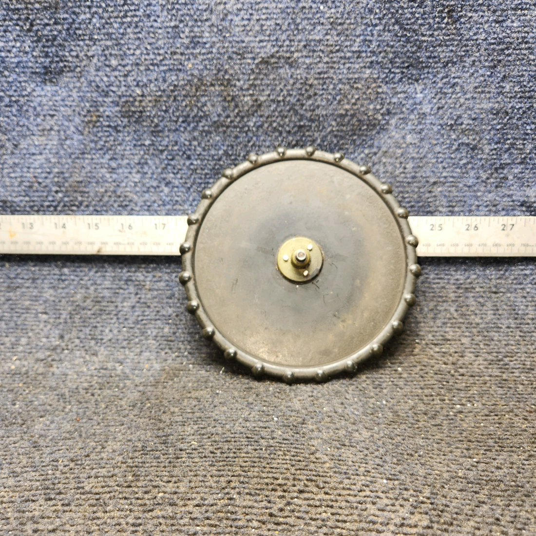 Used aircraft parts for sale, 0713656-1 Cessna 182G Elevator Trim Tab Control Wheel Assembly