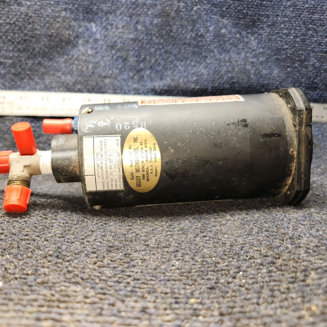 Used aircraft parts for sale, 23-501-06-9 Edo-Air 5000B-20 Cessna 172F Vacuum Attitude Gyro Indicator