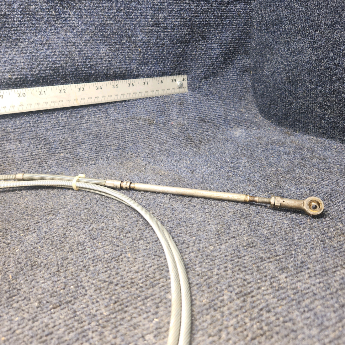 Used aircraft parts for sale, 50‑389012‑11 BEECHCRAFT 95-55B Engine Throttle Control Assembly – LH/RH, 124"