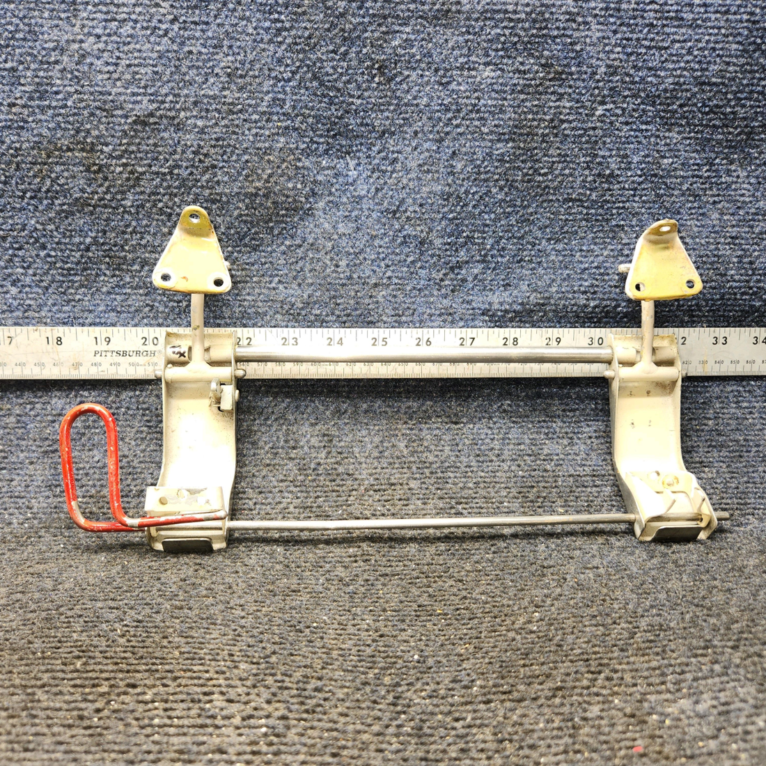 Used aircraft parts for sale, 35-415312-2 BEECHCRAFT F35 Cabin Window Handle W/ Pin , Support, & Links - RH