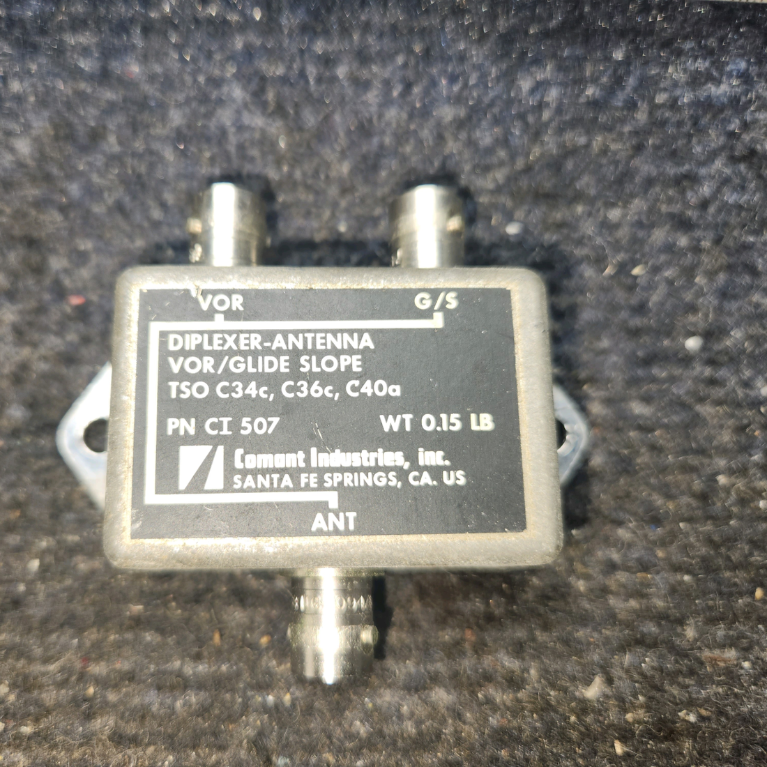 Used aircraft parts for sale, CI-503 Comant Piper PA-28-140 Antenna Coupler Assembly