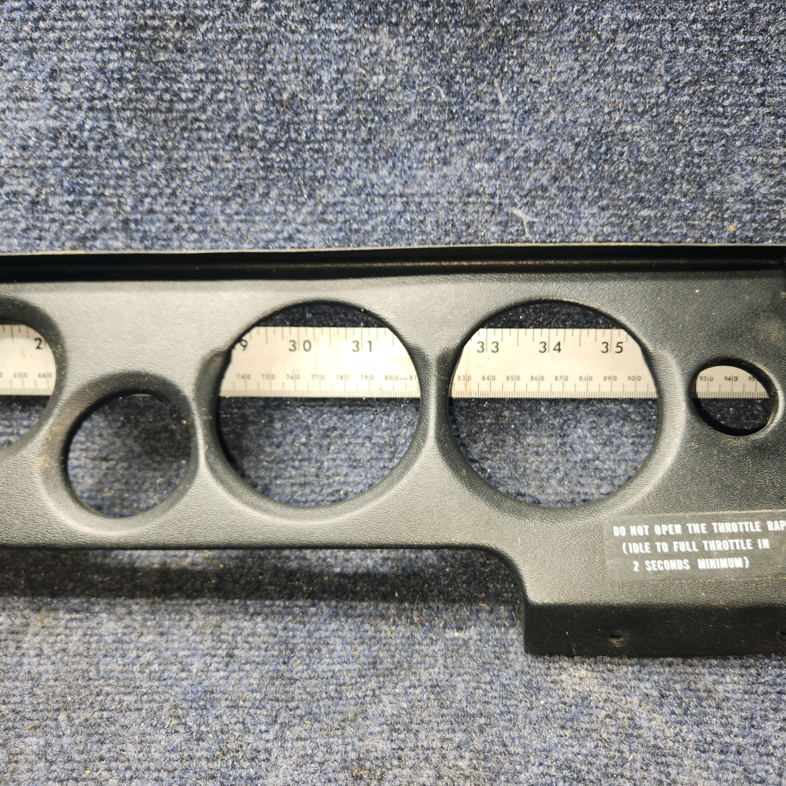 Used aircraft parts for sale, 01-028423-00 PIPER PA28-140 Instrument Panel Cover - 1969/1977