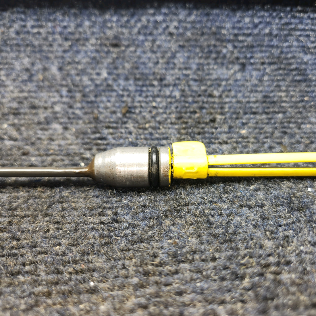 Used aircraft parts for sale, 539779 Continental O-300 Cessna 172 Engine Oil Dipstick 8 QTS.