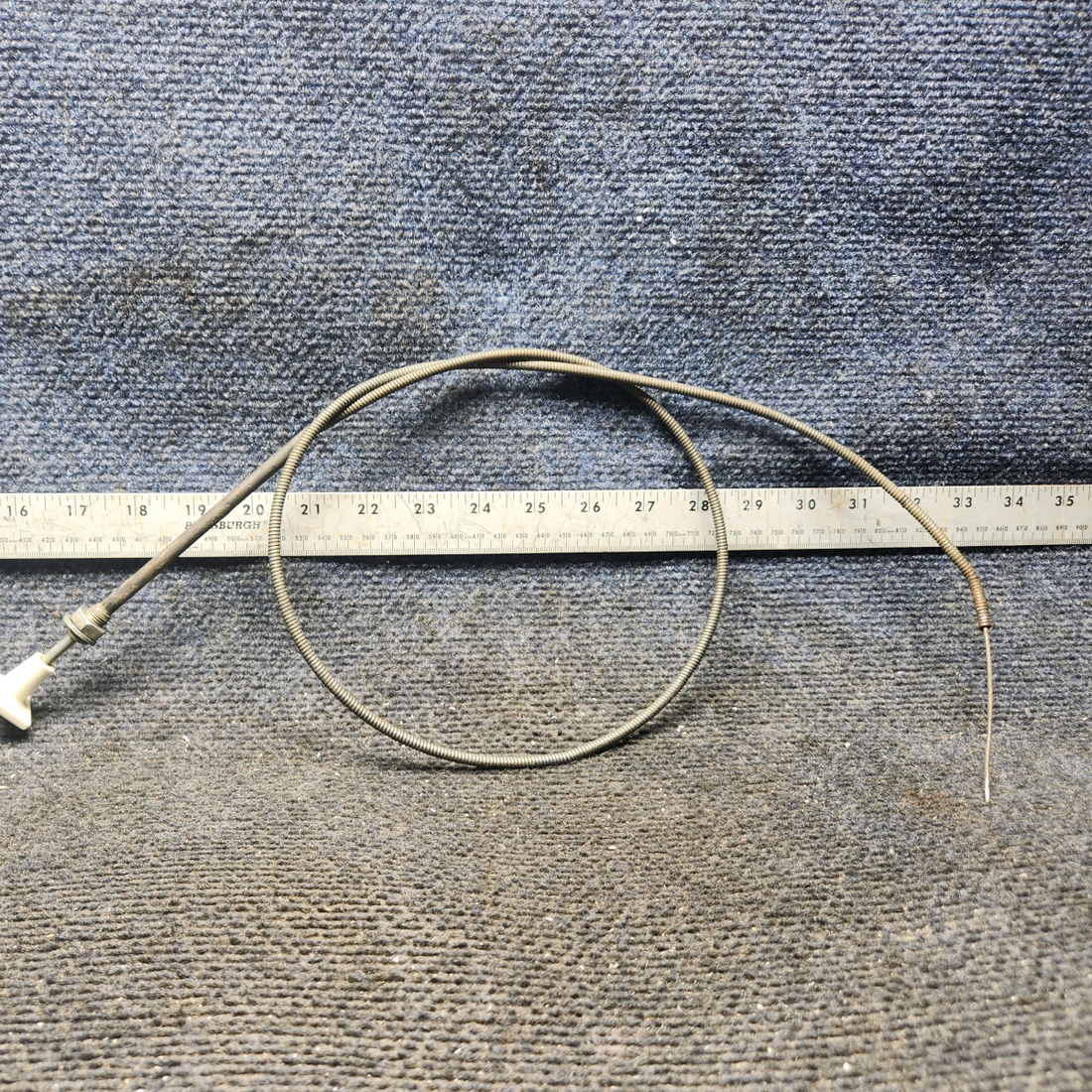 Used aircraft parts for sale, S1224-1 Cessna 172E Carburetor Heat Cable Assembly (Length: 47")