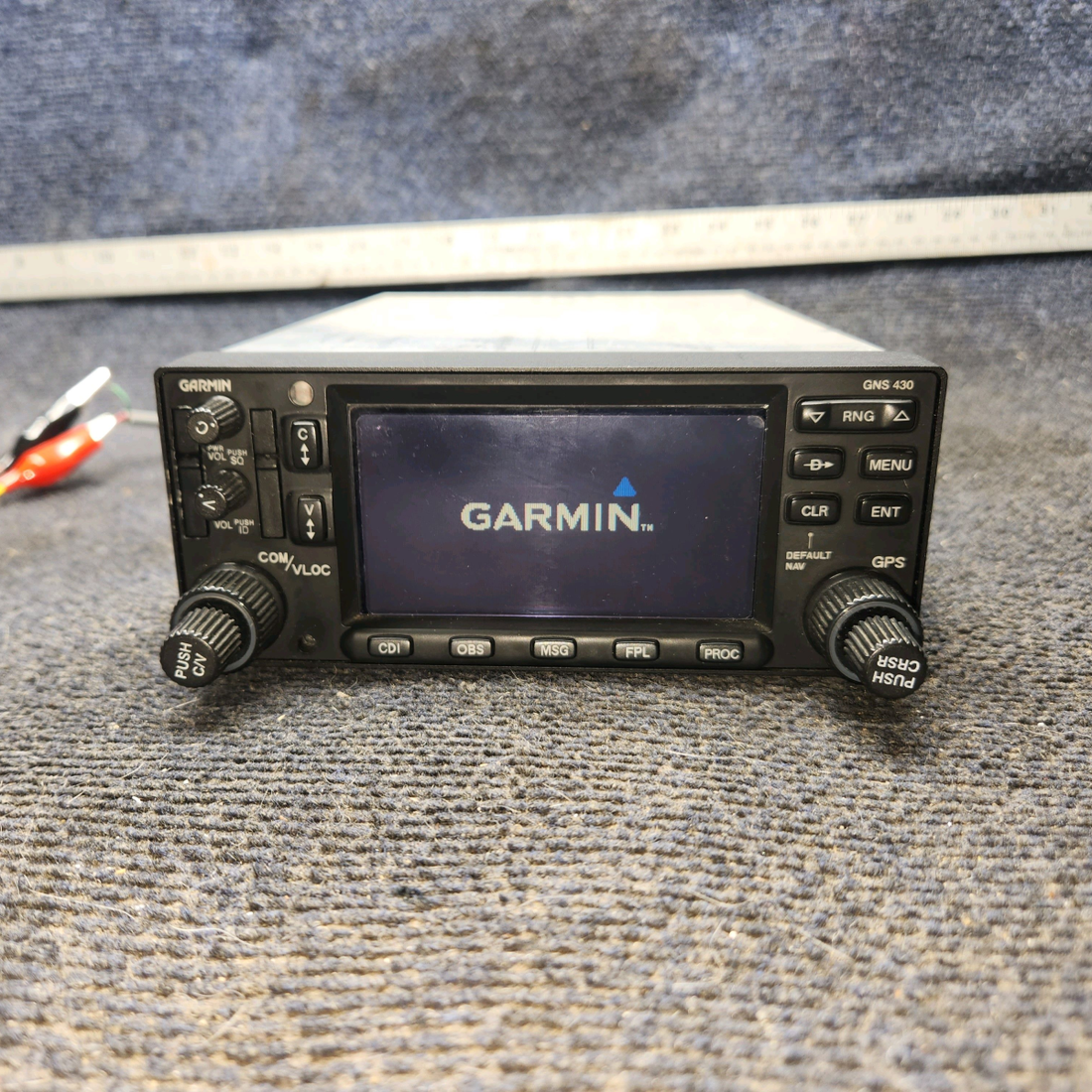 Used aircraft parts for sale, 011-00280-10 Garmin GNS 430 cessna 172k Non-WAAS GPS/COM/NAV Unit with Tray and Connectors
