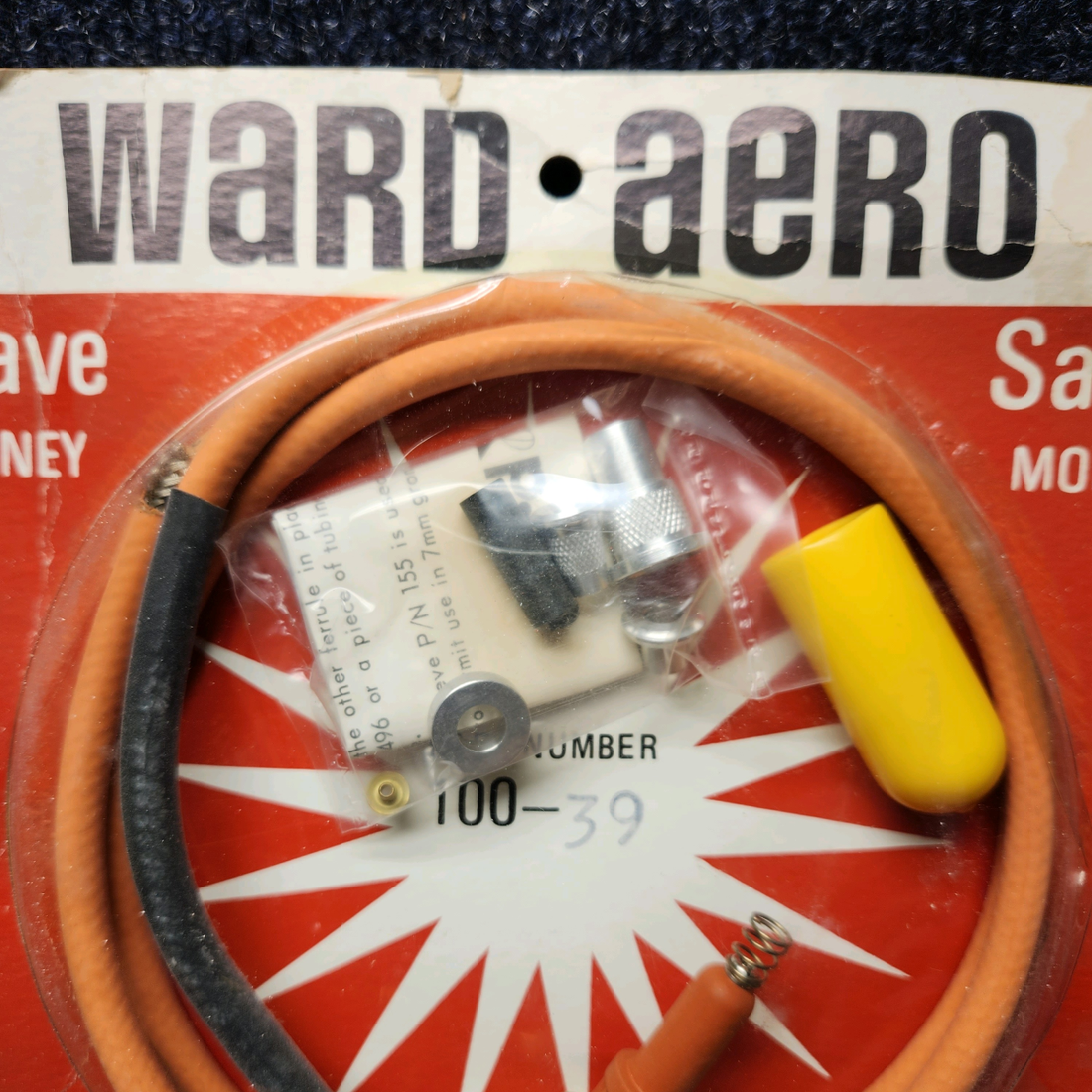 Used aircraft parts for sale, 100-39 BEECHCRAFT F35 WARD AERO IGNITION LEADS 100 SERIES 39