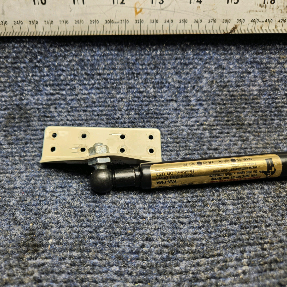 Used aircraft parts for sale, 201C101-21 Beechcraft F33A MOUNTAIN VIEW AVIATION CABIN DOOR STEWARD WITH BRACKET