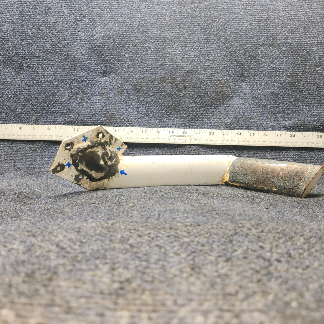 Used aircraft parts for sale, 65384-000 Piper PA28-140 Cabin Step - has repair